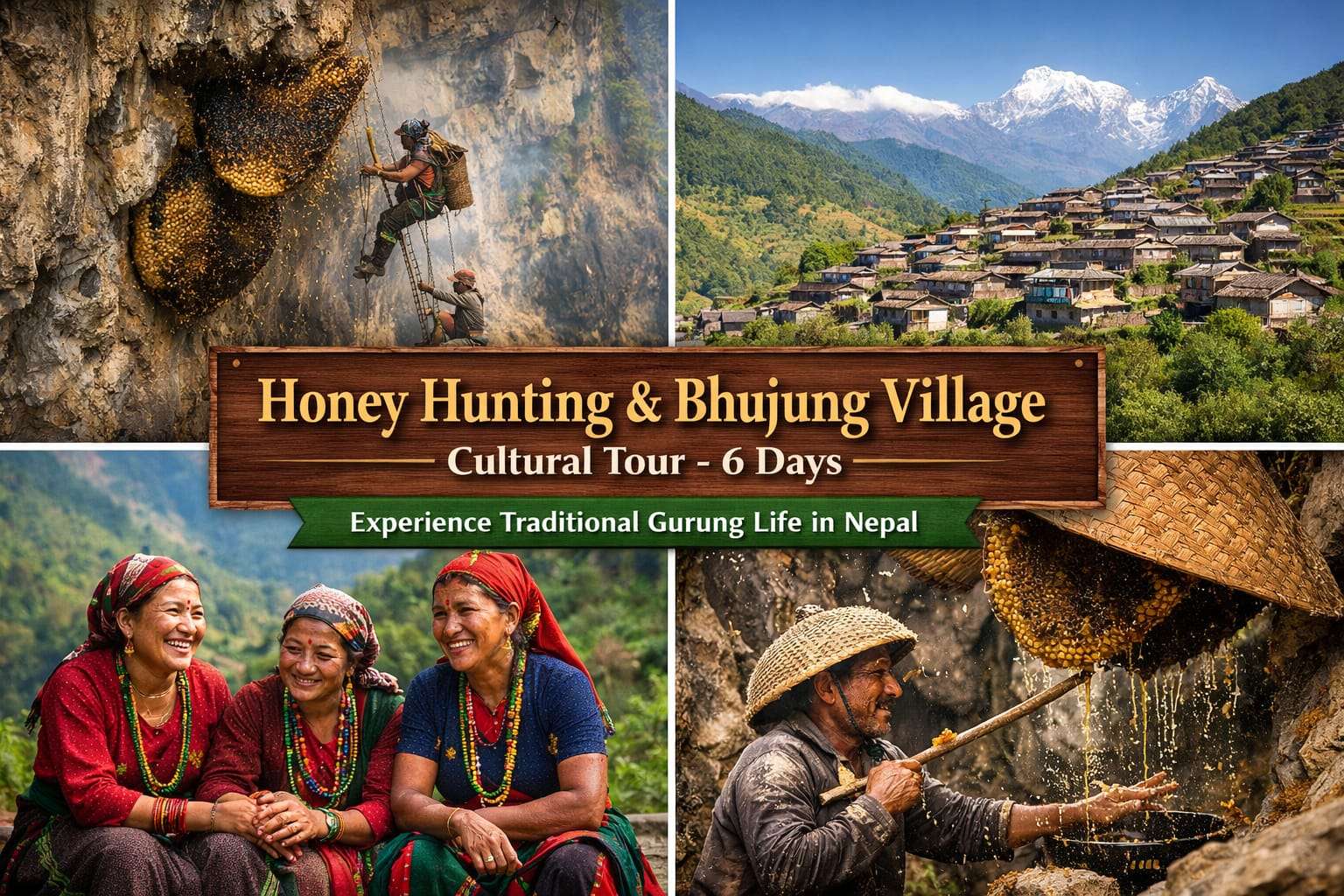6-Day Honey Hunting tour & Bhujung Village Cultural Tour in Nepal