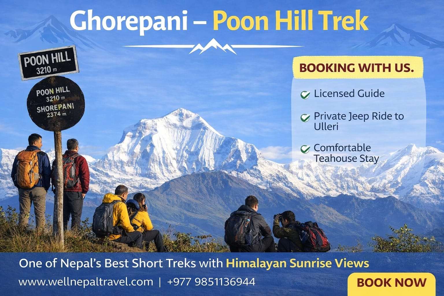 4 Days Ghorepani- Poon Hill trek